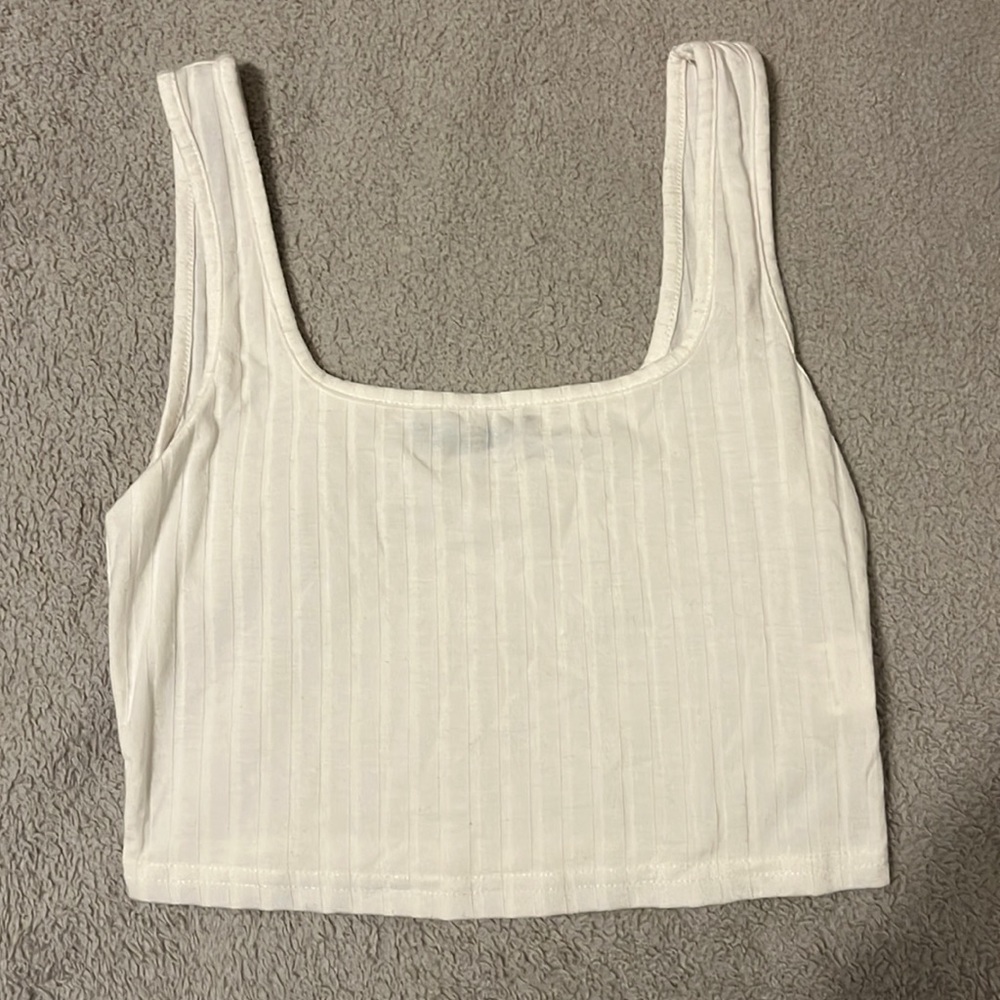 White crop top